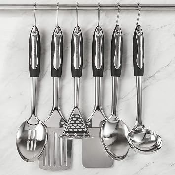 Home Hero Stainless Steel Kitchen Utensils Set - Heat-Resistant Silicone & Nonstick Tools - Durable Stainless Steel Kitchen Gadgets - Complete Kit Measuring Cups & Spoons - 41-Piece Set