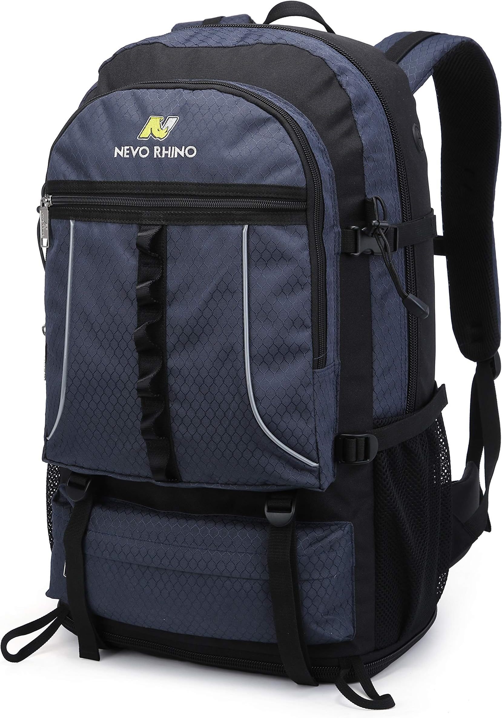 N NEVO RHINO 45L Hiking Backpack, Expandable Large Capacity Daypack ,Lightweight Backpack for Camping Climbing