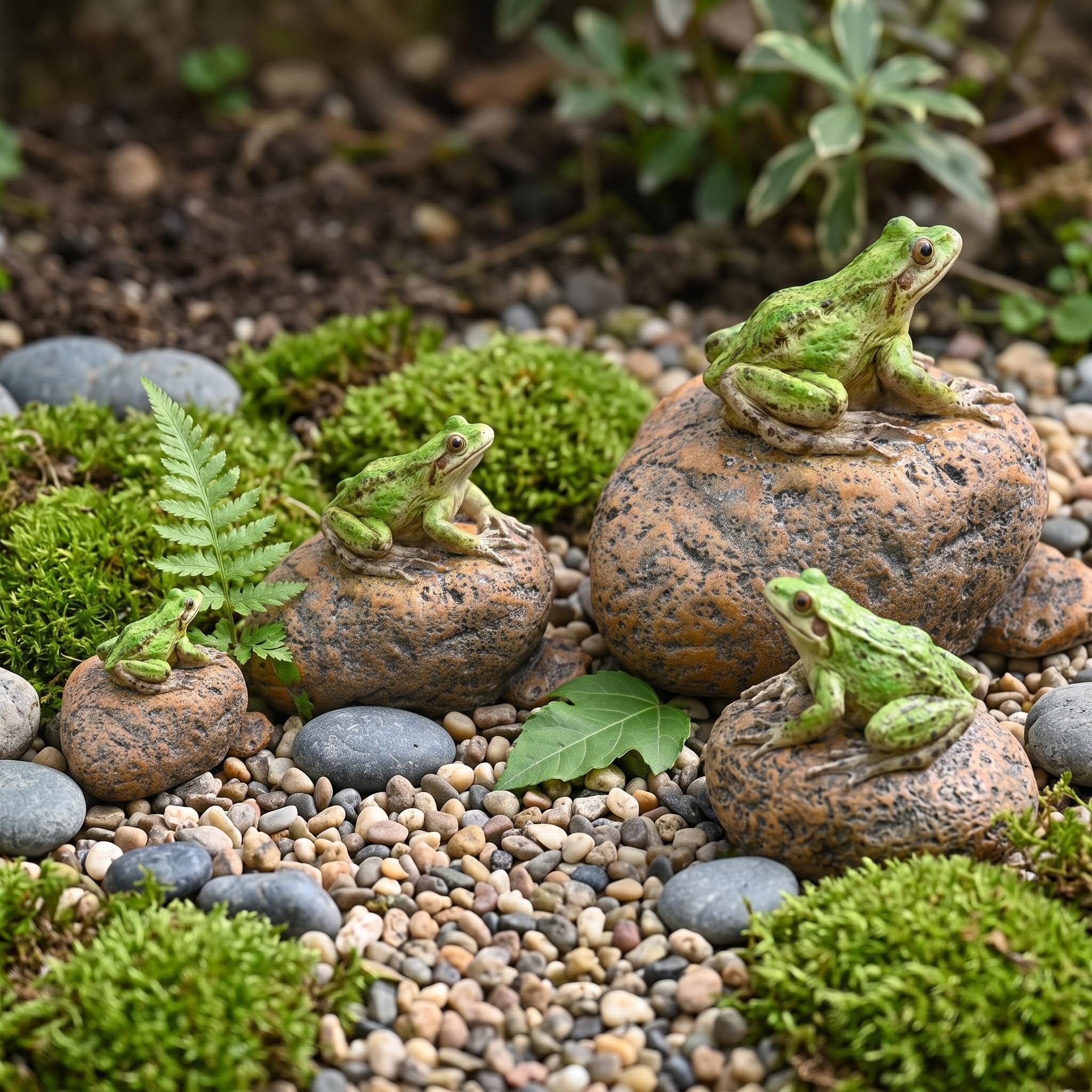Buy MYADDICTION Miniature Frog Figurines for Garden & Micro