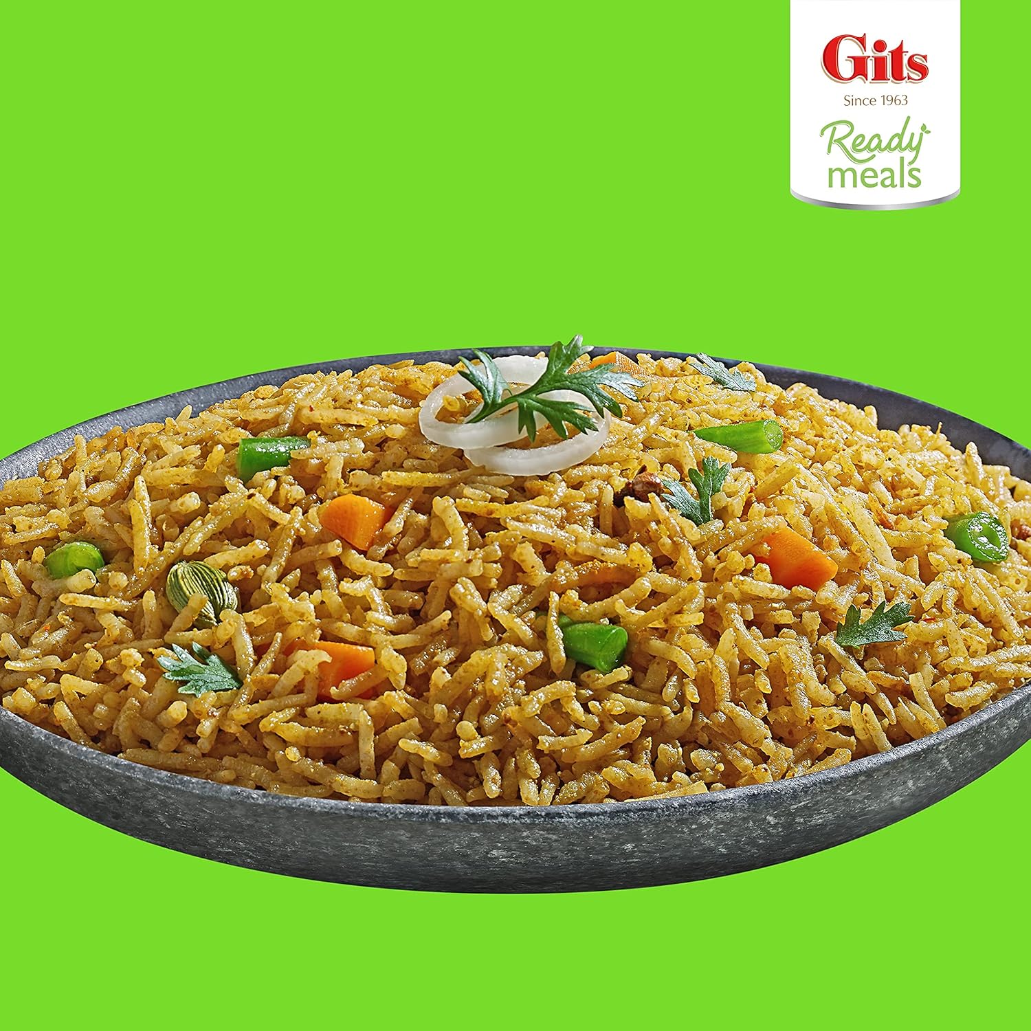 Gits Ready to Eat Masala Rice, 1590g (Pack of 6 X 265g Each)
