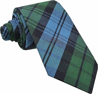 Scottish Tartan Necktie for Men - Various Clan & Check Highland Tartans Designs 100% Acrylic Wool - Perfect for Kilts - Ideal for Kilts & Cultural Events