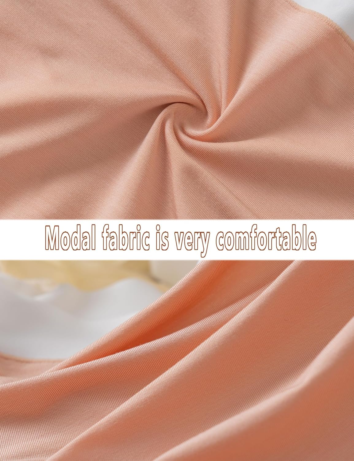 Women's Modal Soft Panties,Mid Waist Stretch Briefs,Breathable and Comfortable Underwear for Women 4 Pack - Image 4