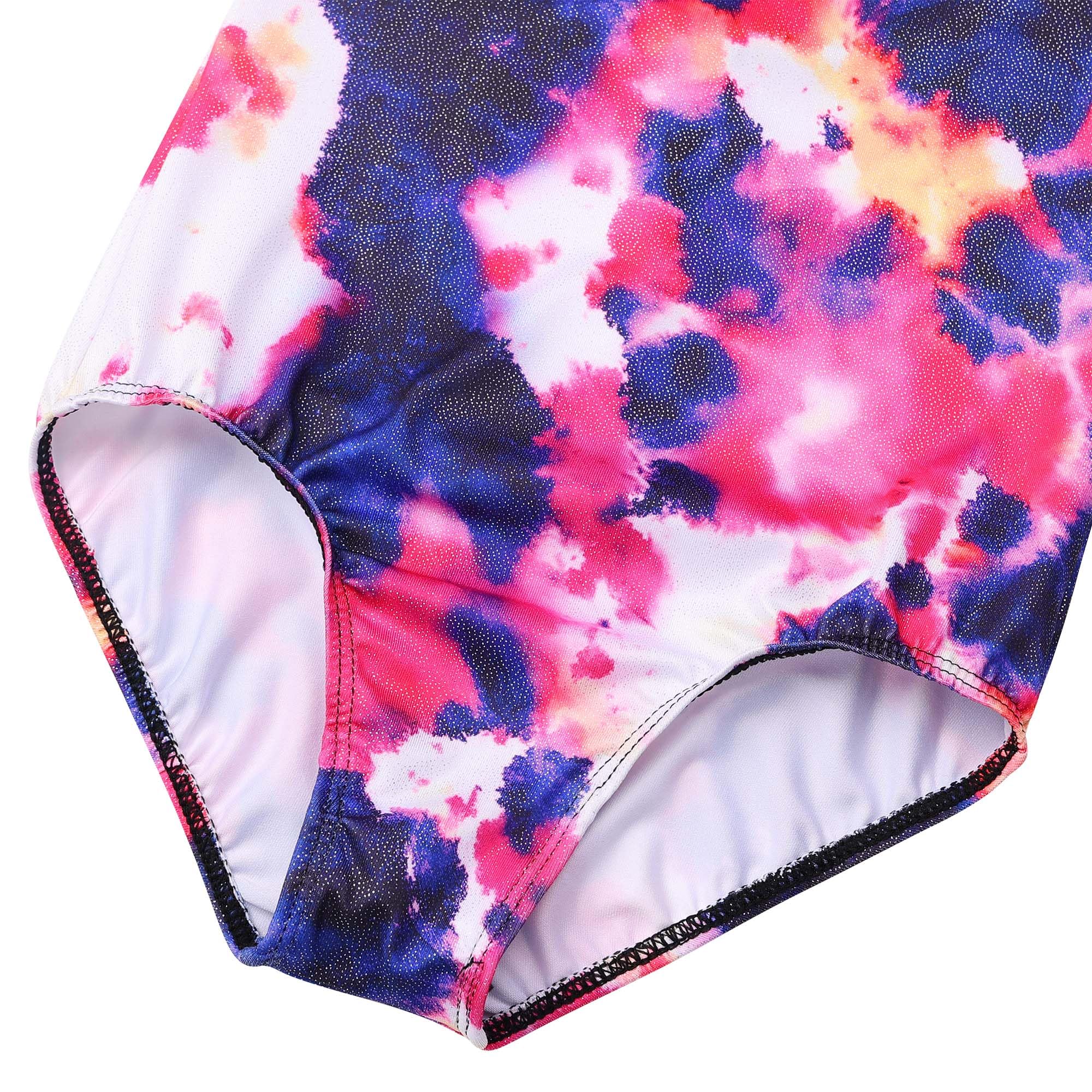 XFGIRLS Justaucorps De Danse Sans Manches À Imprimé Mignon Pour Filles (3-14 Ans) - Tenue De Gymnastique Ballet Et Danse