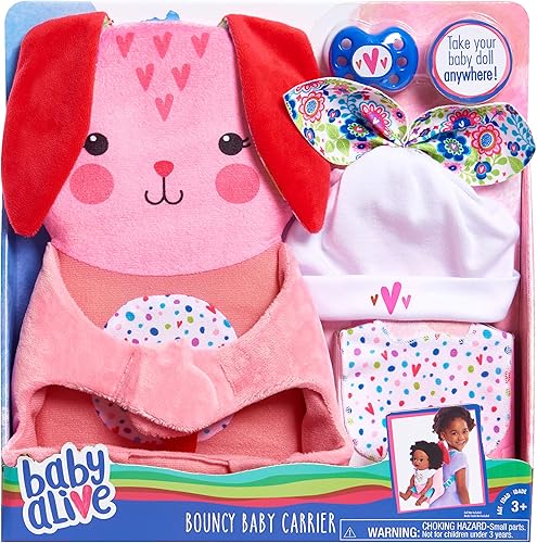 Baby Alive Just Play - Portabebés suave para muñecas, muñeca no incluida, juguetes para niños a partir de 3 años