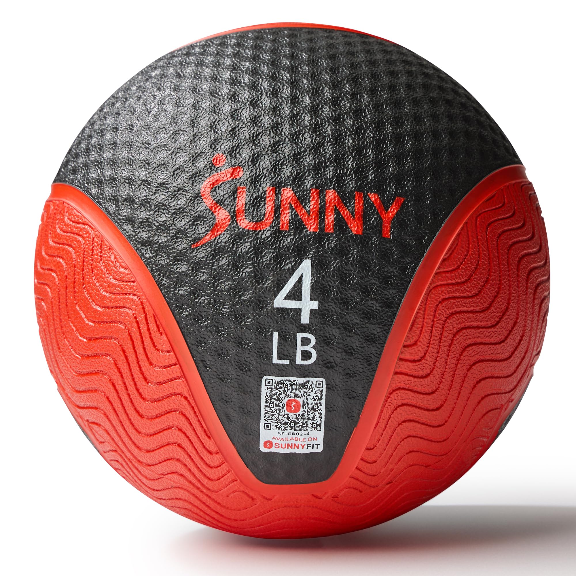Sunny Health &amp; Fitness Medicine Ball with Premium Dual Textured Grip