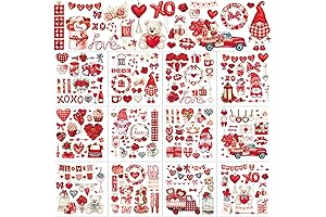 BBTO Classic Valentine's Day Rub on Transfers for Crafts and Furniture Decor