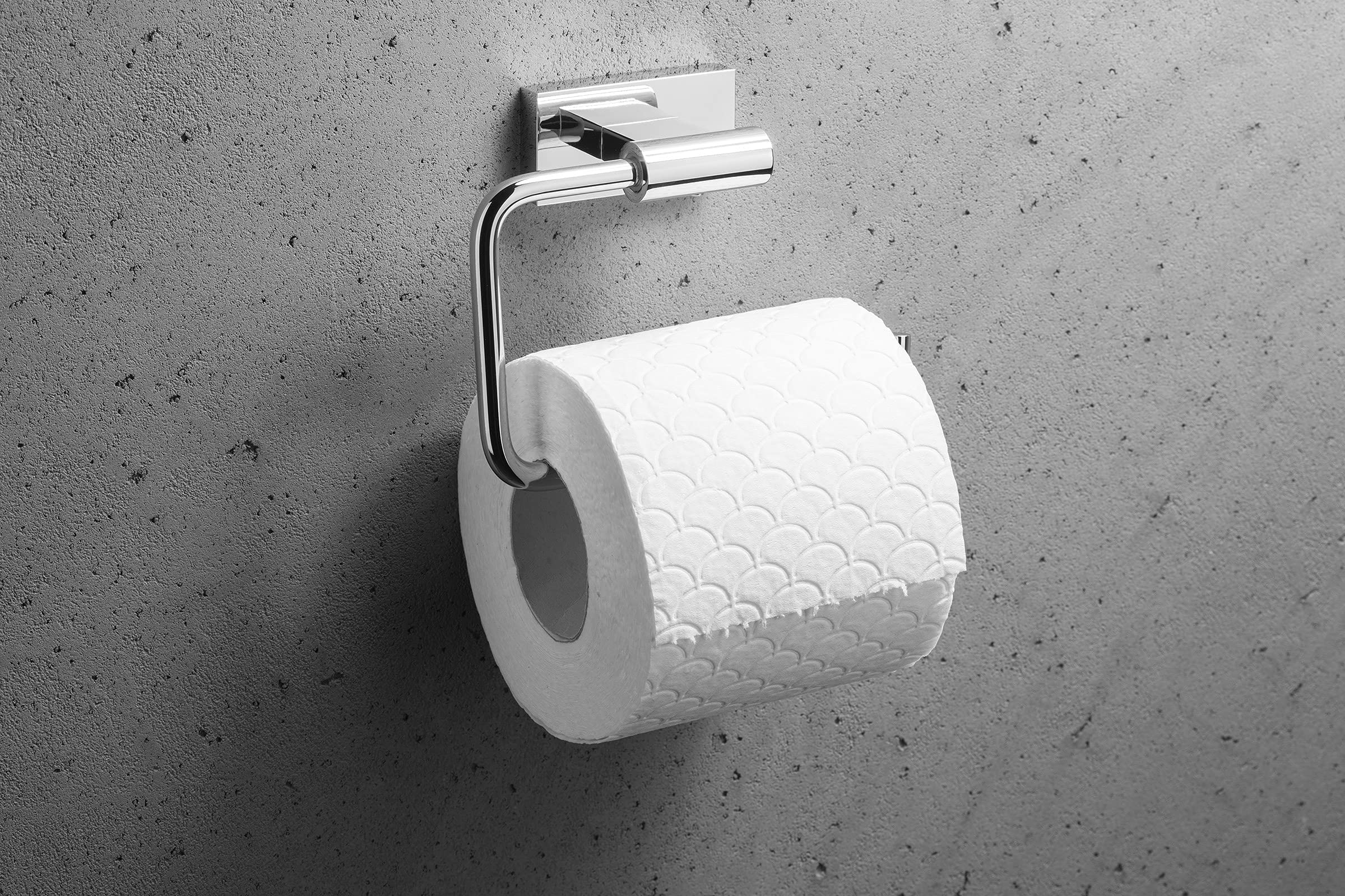 Porta Rollos de Papel Higiénico 140S1, Acero Inoxidable SUS304 Pulido, Acabado Cromado Anticorrosión, Soporte Elegante y Duradero para Baño Moderno