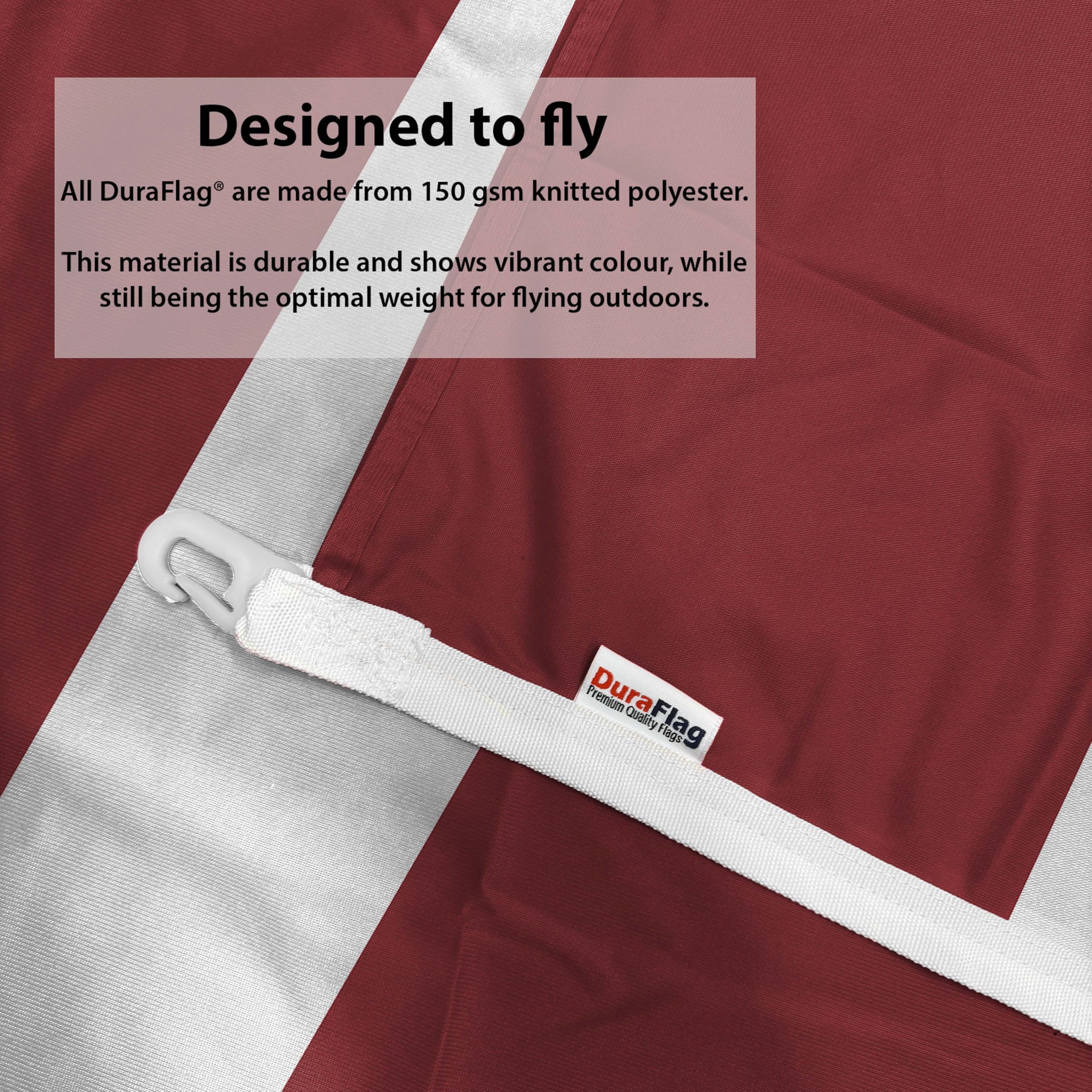 Latvia DuraFlag with Clips 5ft x 3ft Premium Quality Flag 150cm x 90cm, 5ft x 3ft (150cm x 90cm) - Image 3