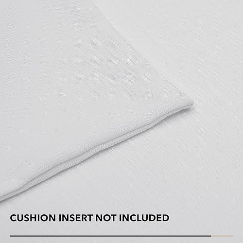 Miniatura 6 de Deconovo - Fundas de cojín decorativas de lino sintético, con cremallera invisible, para sublimación, para usar en bancos (18 x 18 pulgadas, color