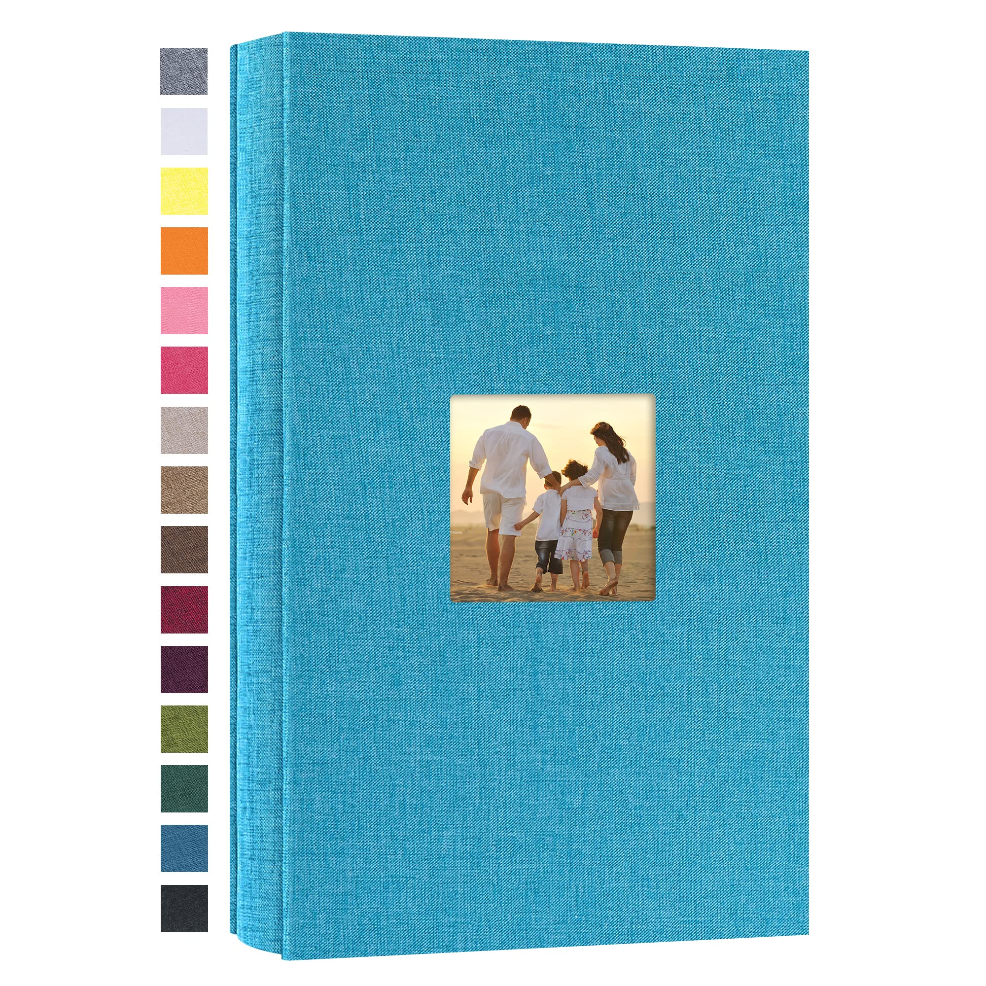 potricher photo album with linen cover and 300 pockets for 4x6 prints | Mubboo