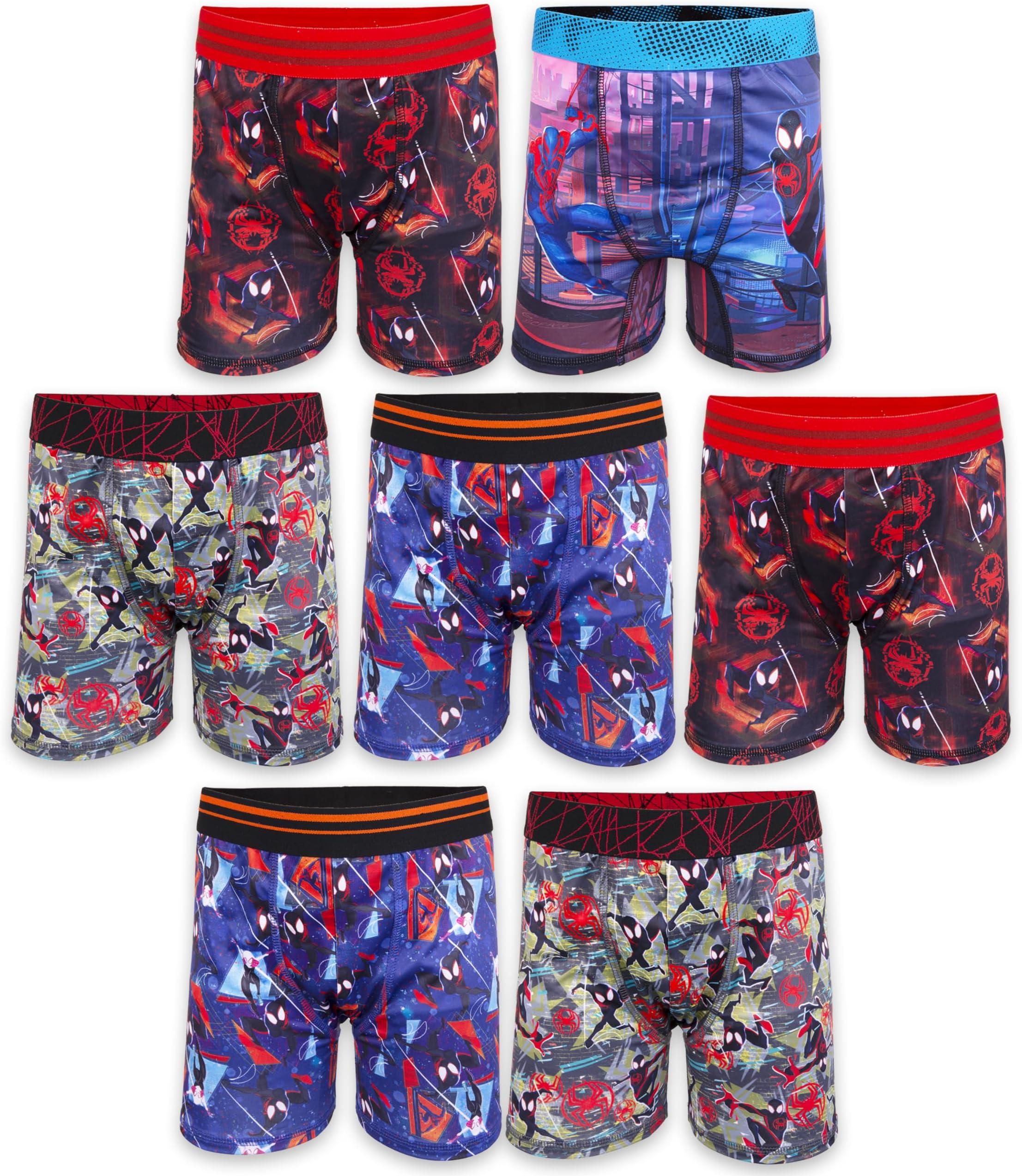 boys Boxer Brief Multipacks With Multiple Print Choices Available in Sizes 4, 6, 8, 10, and 12