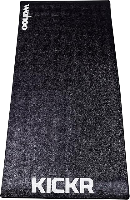 Wahoo KICKR MAT All-Purpose Noise Insulating Exercise Floor Mat for Indoor Cycling Trainers, Stationary/Spin Bikes, Yoga, Cross Training