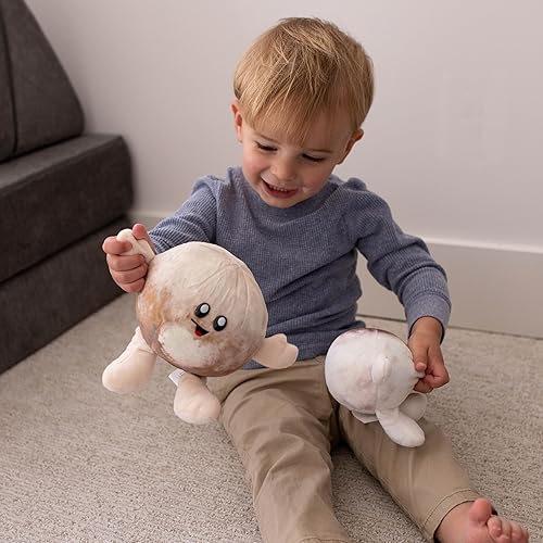 Miniatura 4 de Celestial Buddies Pluto & Charon Buddy  Peluche suave bordado de 7.5 pulgadas, 8.5 pulgadas, con divertidos datos de planetas, etiqueta para niños,