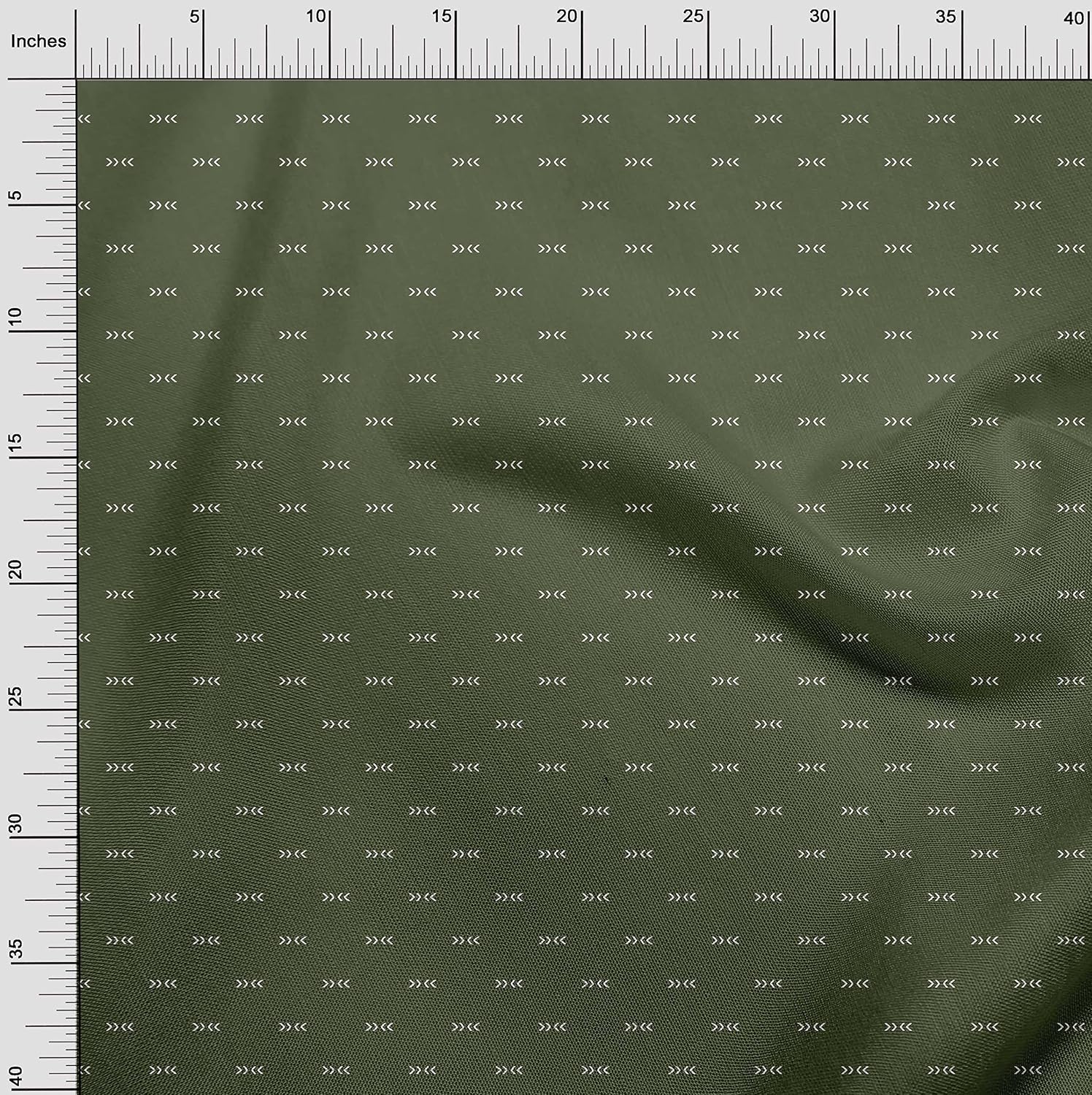 oneOone Viscose Chiffon Green Fabric Tribal Sewing Craft Projects Fabric Prints By Yard 42 Inch Wide-6439