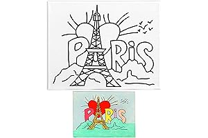 Indigo Art Studio Pre Drawn Canvas Painting for Kids