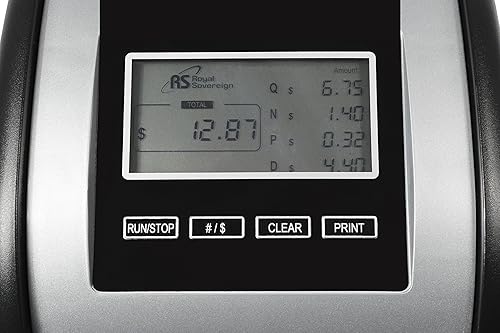 Vista 12 de Royal Sovereign Contador/clasificador eléctrico de monedas de 4 filas con tecnología patentada antiatascos y pantalla de conteo digital (FS-44N)