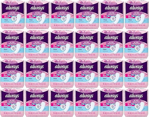 Always Pantiliners finos - perfumados - paquete de 20 (caja de 24)