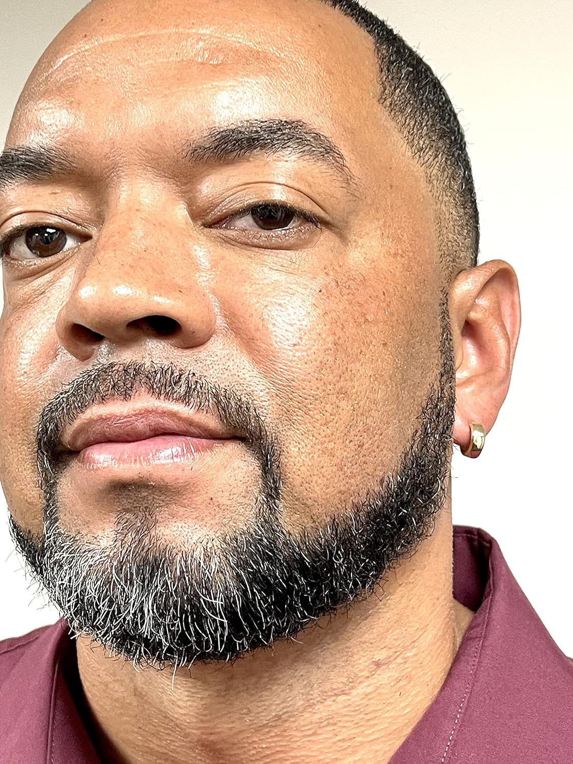 14K Gold Huggie Hoop Earrings (5mm Wide Huggie), Real 14k Gold Hoops - Image 7