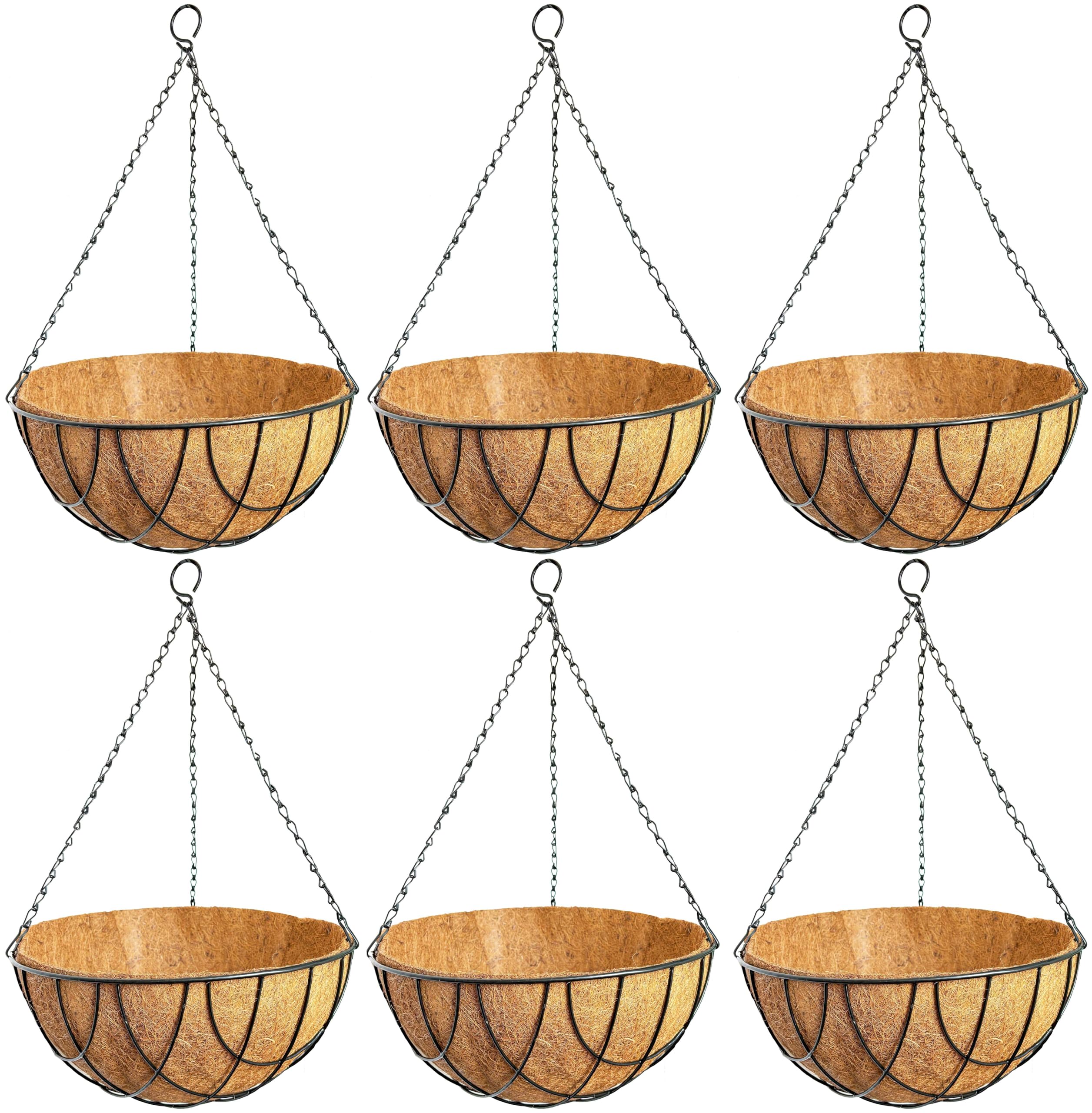 See full amazon price history chart for GARDEN KING 12 Inch Metal Hanging Basket with Chain and Coco Liner, Designer hanging basket for Indoor and Outdoor Garden- Set of 6 Pc(Black) GARDEN KING 12 Inch Metal Hanging Basket with Chain and Coco Liner, Designer hanging basket for Indoor and Outdoor Garden- Set of 6 Pc(Black) (B0BN1C27J3) Amazon Price History, Amazon Price Tracker