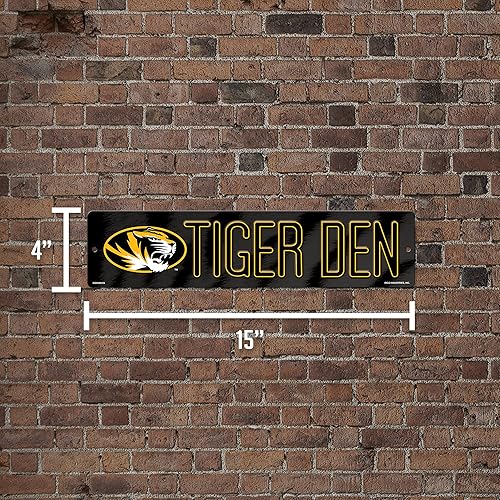 Vista 482 de Rico Industries Letrero de plástico de la NCAA de plástico de 4 x 16 pulgadas Alternativo