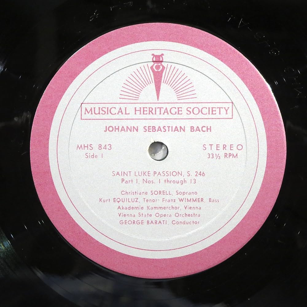 Johann Sebastian Bach, George Barati, Vienna State Opera Orchestra