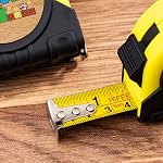 Cadeaux de la fête des pères pour papa - 16FT Mesure de bande rétractable avec conception compacte & Clip de poche, outil de mesure durable léger pour DIY, Réparations à domicile, atelier - Super Daddio Edition