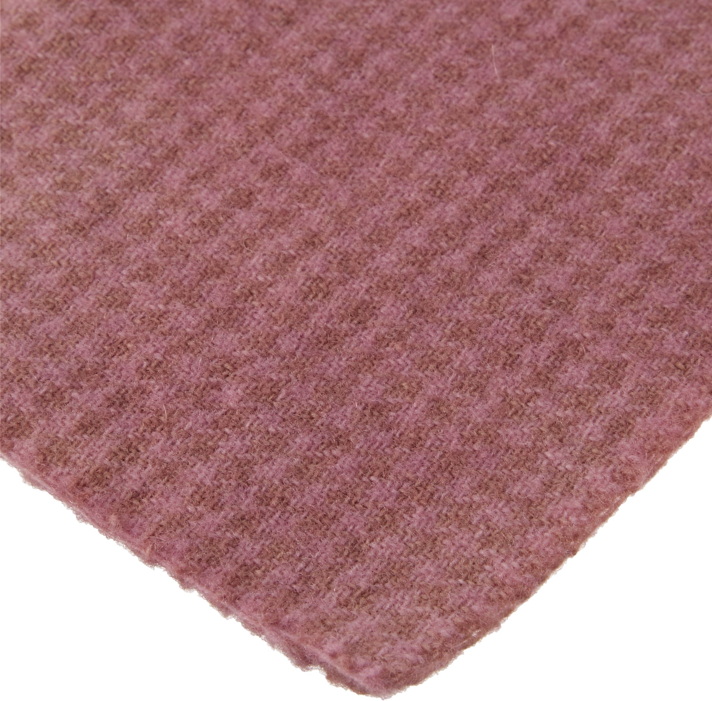 Weeks Dye Works Wool Fat Quarter Houndstooth Fabric, 16" by 26", Rose Quartz