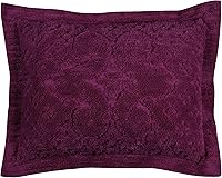 Vista 21 de Better Trends Colección Ashton - Colchas de chenilla con mechones, tamaño individual, color negro, 100% algodón, diseño de medallón de chenilla