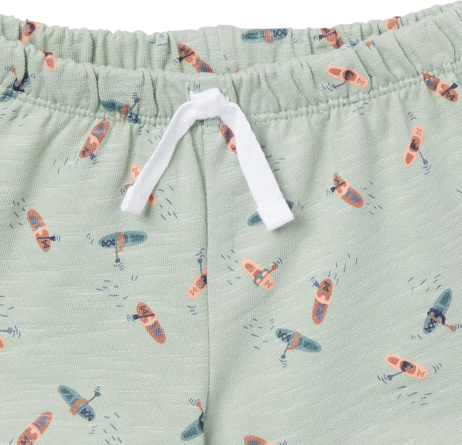 Modern Moments by Gerber baby-boys Ribbed 4-piece Sleevless Bodysuit & French Terry Short Set - Image 4