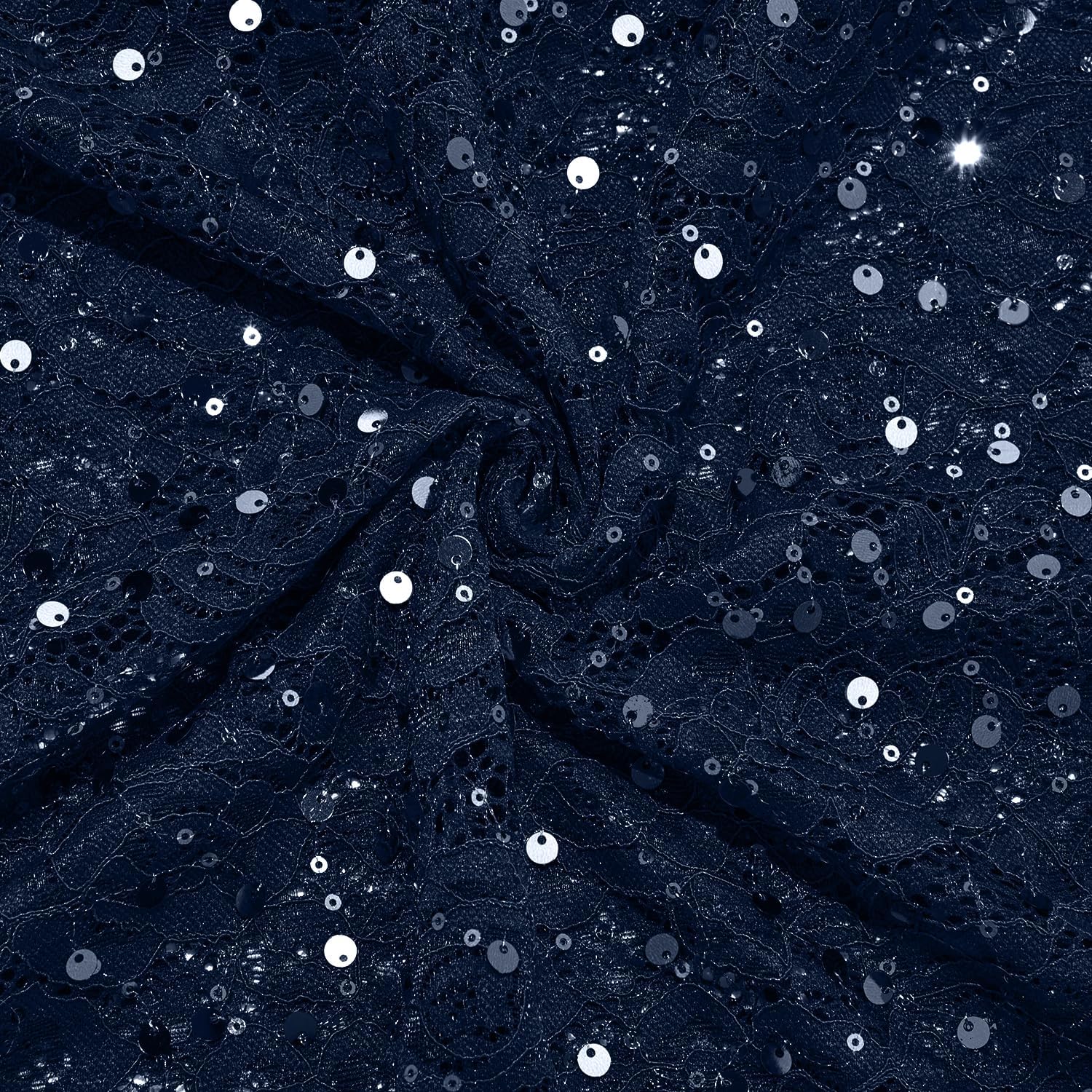 Plus Size Formal Dress - Evening Sequin Lace Long Mermaid Prom Dress with Chiffon Overlay Cape - Image 4