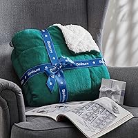 Vista 16 de Bedsure Manta de tamaño King de vellón sherpa para la cama, gruesa y cálida para el invierno, suave y mullida, grande, color lino, 108 x 90 pulgadas