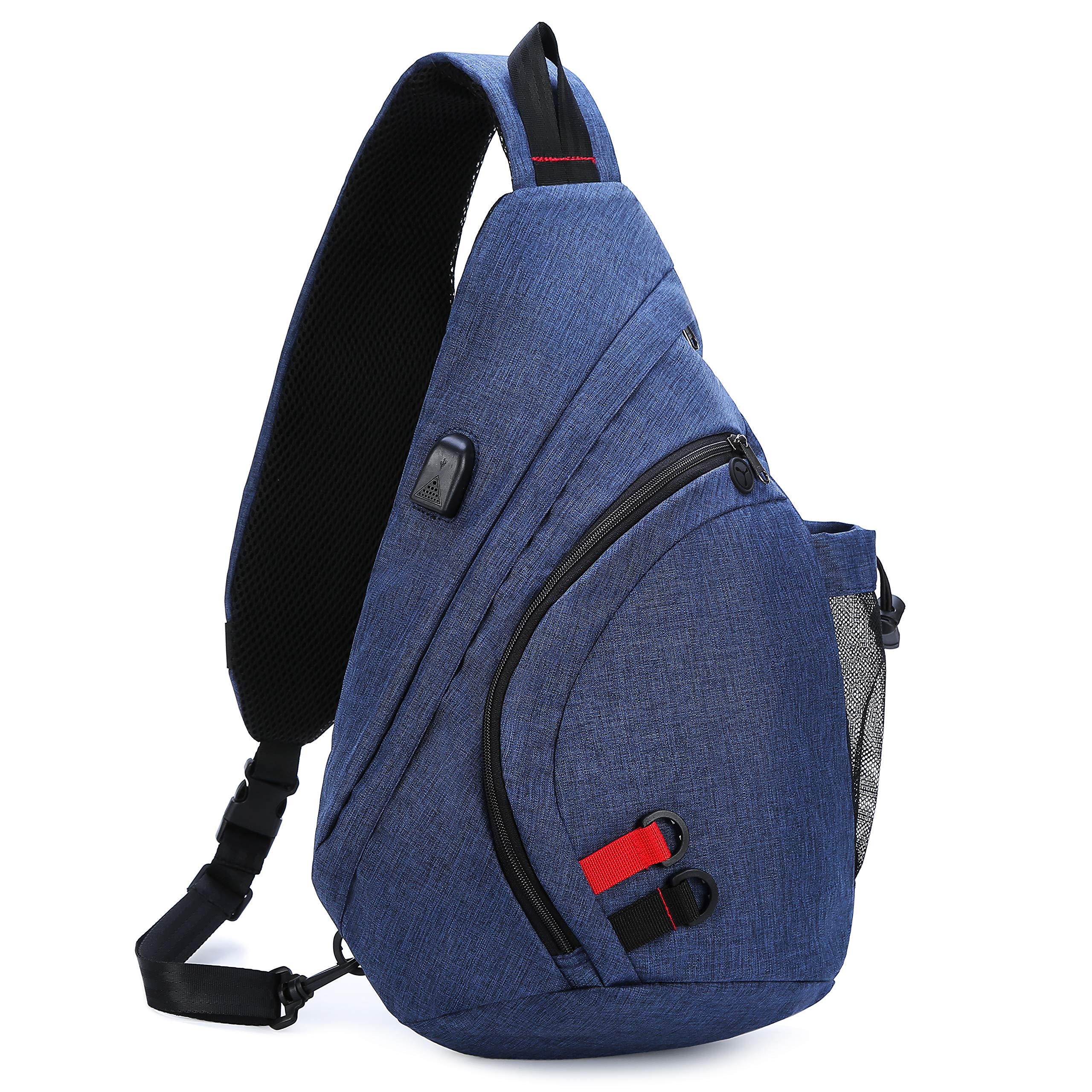 Sling Bag Travel Sling Backpack Crossbody Shoudler Casual Daypack for Men and Women Navy