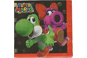 Multicolor Super Mario Brothers Beverage Napkins