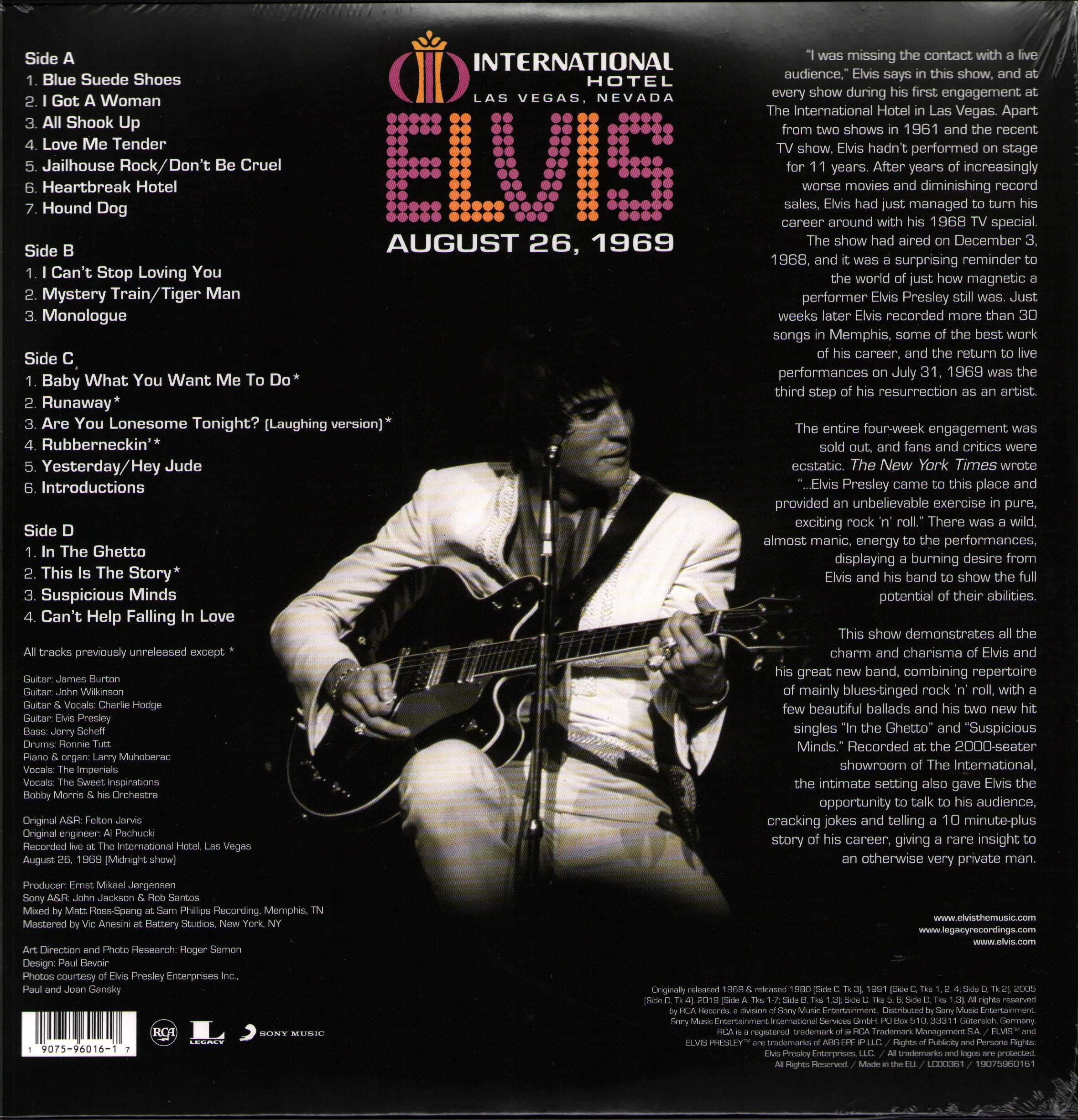 The Essential - Live At The International Hotel, Las Vegas - Elvis Presley Greatest Hits Live Album Bundling