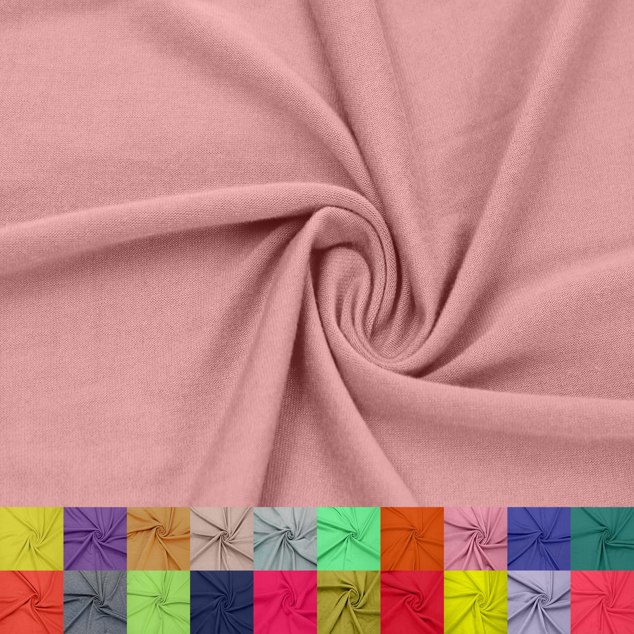 60" Wide Rayon Spandex Jersey Knit Fabric by The Yard - 4-Way Stretch, 200GSM, Medium Weight -Soft & Breathable - Apparel, Accessories, Maternity & Decorations — view 94
