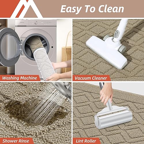 Miniatura 6 de COSY HOMEER Tapete de cocina antideslizantes, absorbentes para el piso, alfombra de cocina lavable, tapete de pie para fregadero, alfombra de