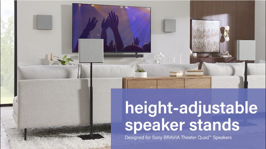 Amazon.com: SANUS Height-Adjustable Speaker Stands Compatible with