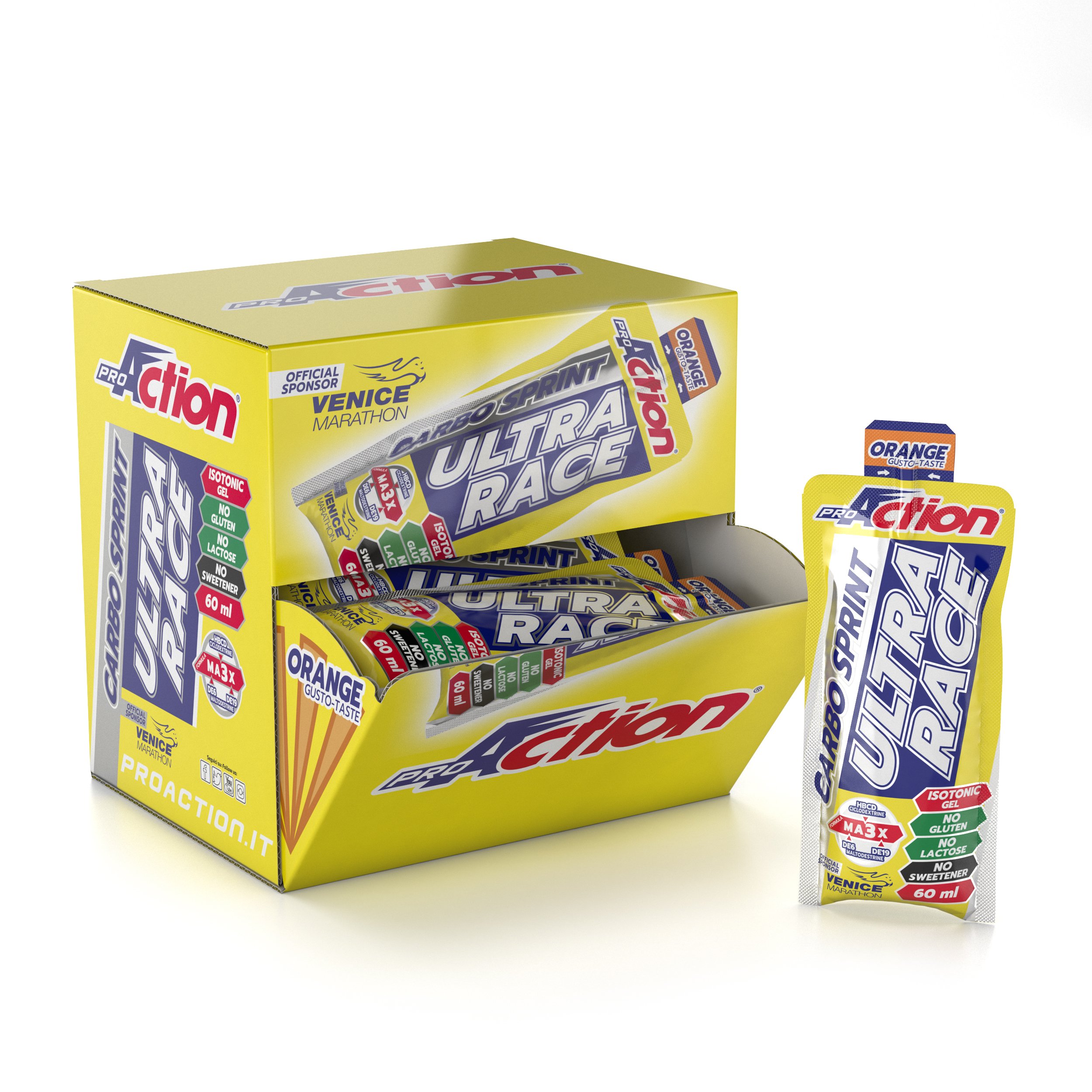 Carbo Sprint Ultra Race (arancia) - confezione da 32 stick da 60 ml