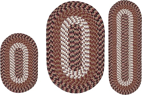 Better Trends Alpine Braid Collection - Alfombra trenzada, duradera, resistente a las manchas, reversible, para interiores, 100% polipropileno,