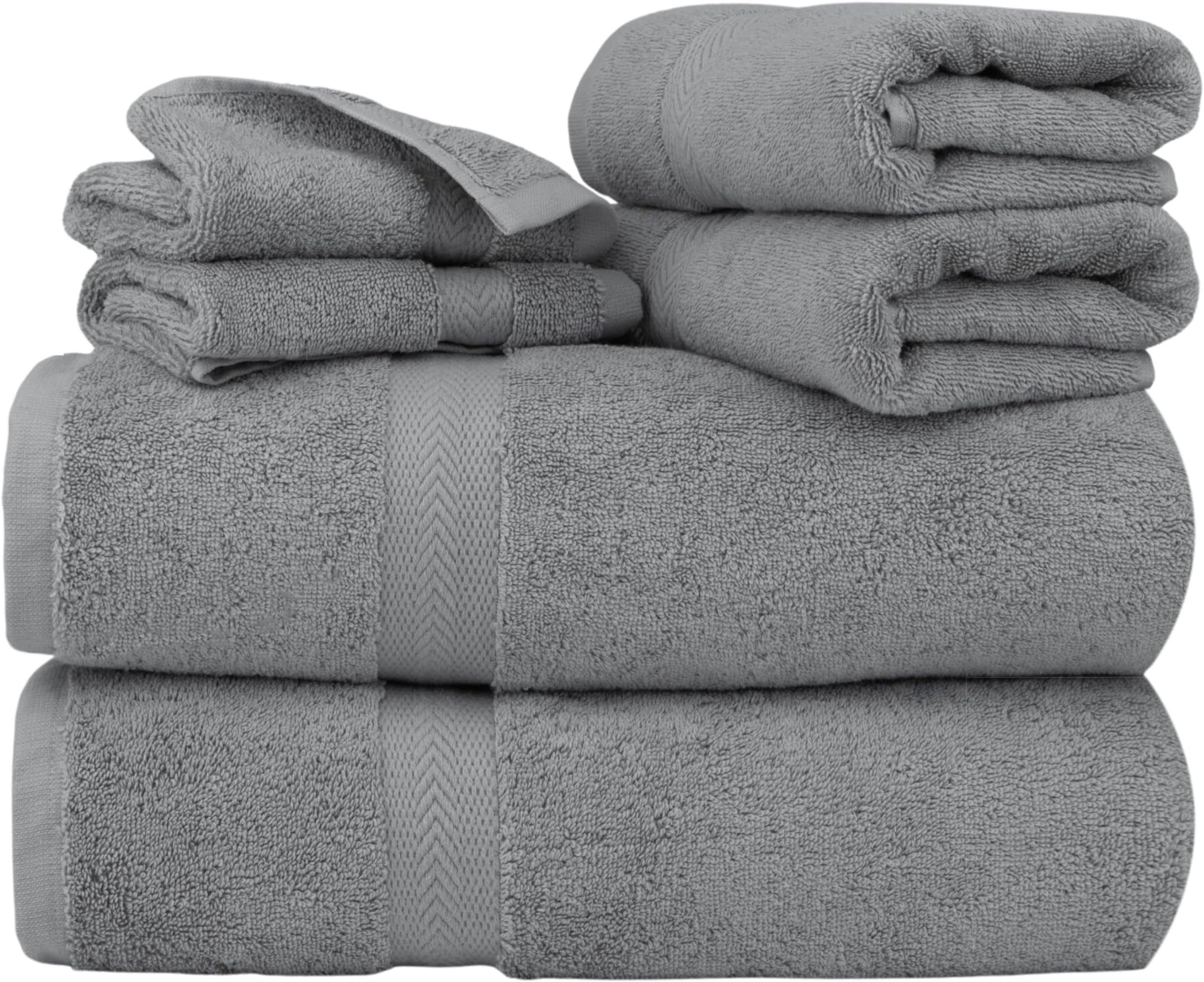 Christy Antalya Large Bath Towels | Set of 4 | 100% Turkish Cotton | 600GSM | Soft Plush Luxury ...