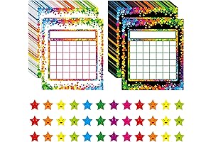 66 Pack Classroom Incentive Chart in 2 Designs, Perfect for Classroom or Family Use