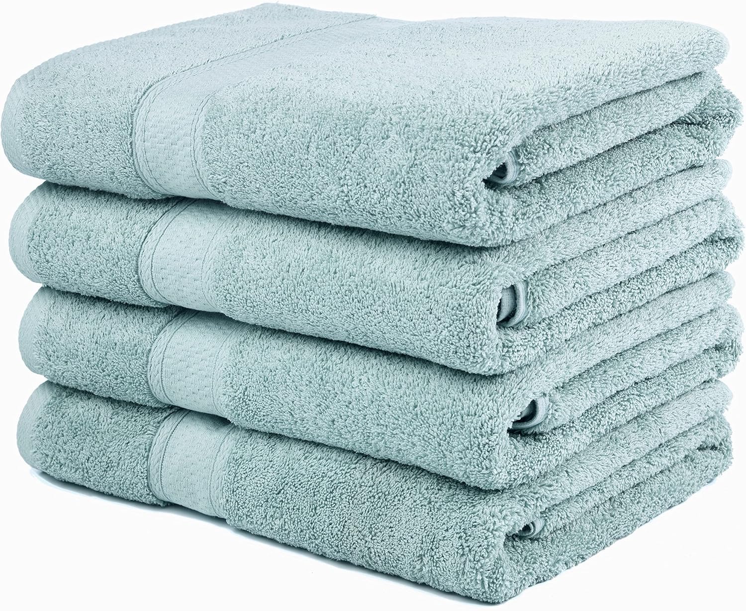 Ariv Premium Bamboo Cotton Bath Towels - Natural, Ultra Absorbent and Eco-Friendly 30" X 52" (Duck Egg) : Home & Kitchen