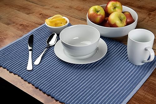 Miniatura 3 de Sticky Toffee - Manteles individuales y caminos de mesa gruesos, acanalados, con diseño de granja y de rombos