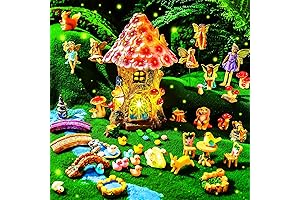 Poen 8'' Solar Fairy House Garden Accessories