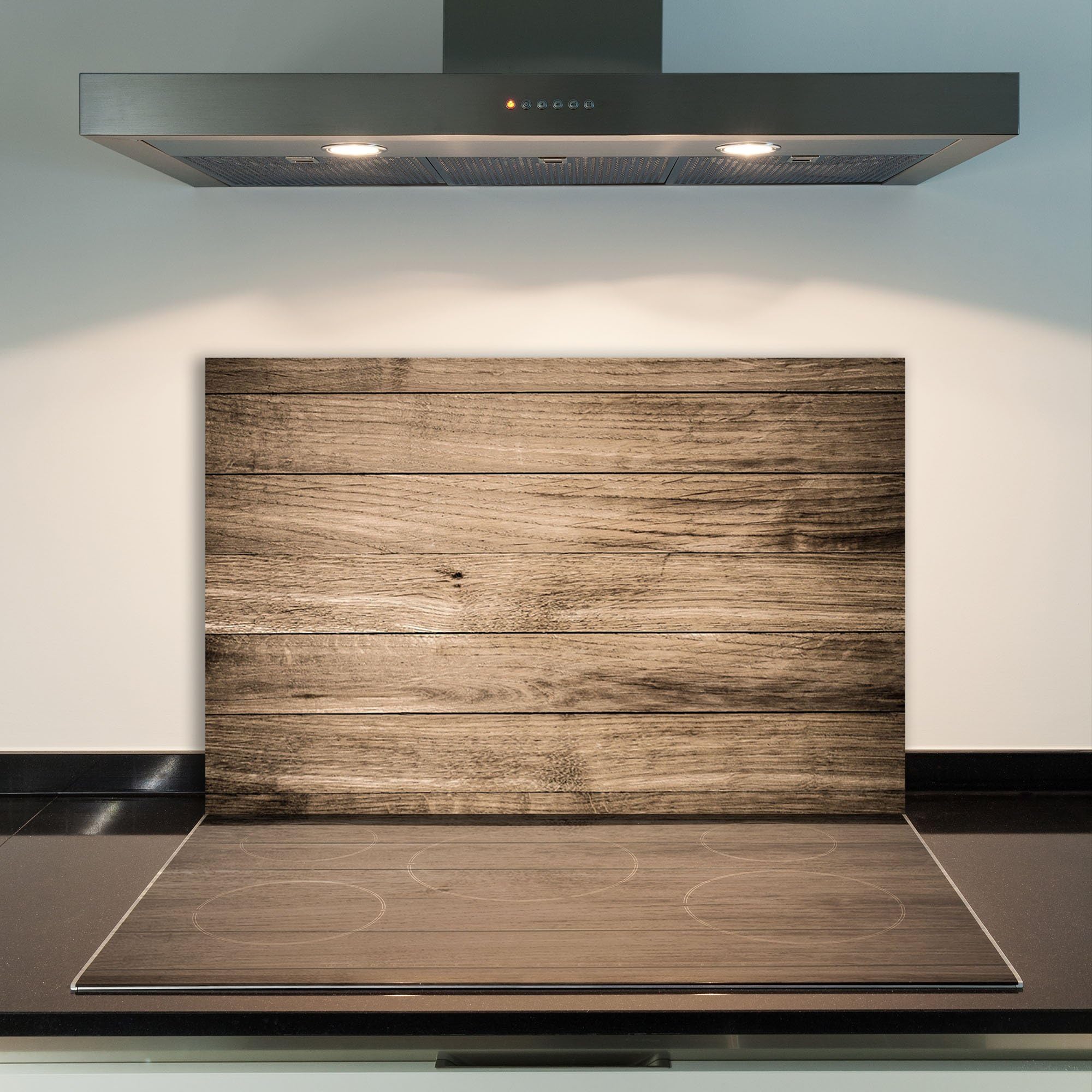 Ceranfeld Abdeckung Holz