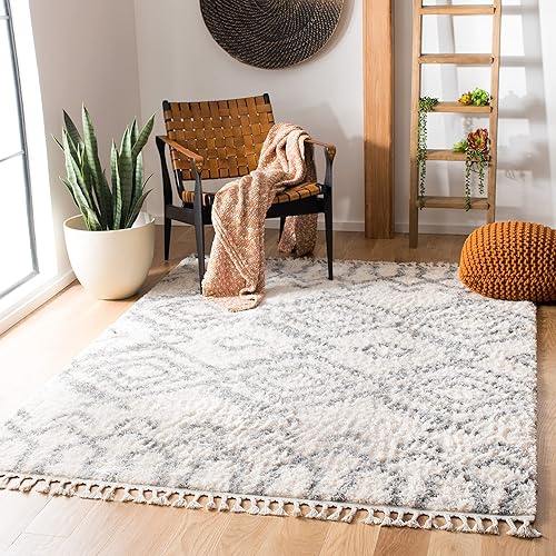 SAFAVIEH Berber Fringe Shag Collection Area Rug - 9' x