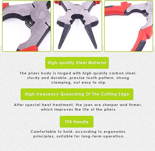 Miniatura 6 de Keadic Juego de herramientas de eliminación de escoria de soldadura, incluye martillo astillador y guantes para eliminación de salpicaduras,