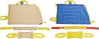 Dean & Tyler 6-Piece Professional Training Bundle Set for Dogs with 2 Working Puppy Sleeve/2 Pocket Tugs/2 Small Tugs