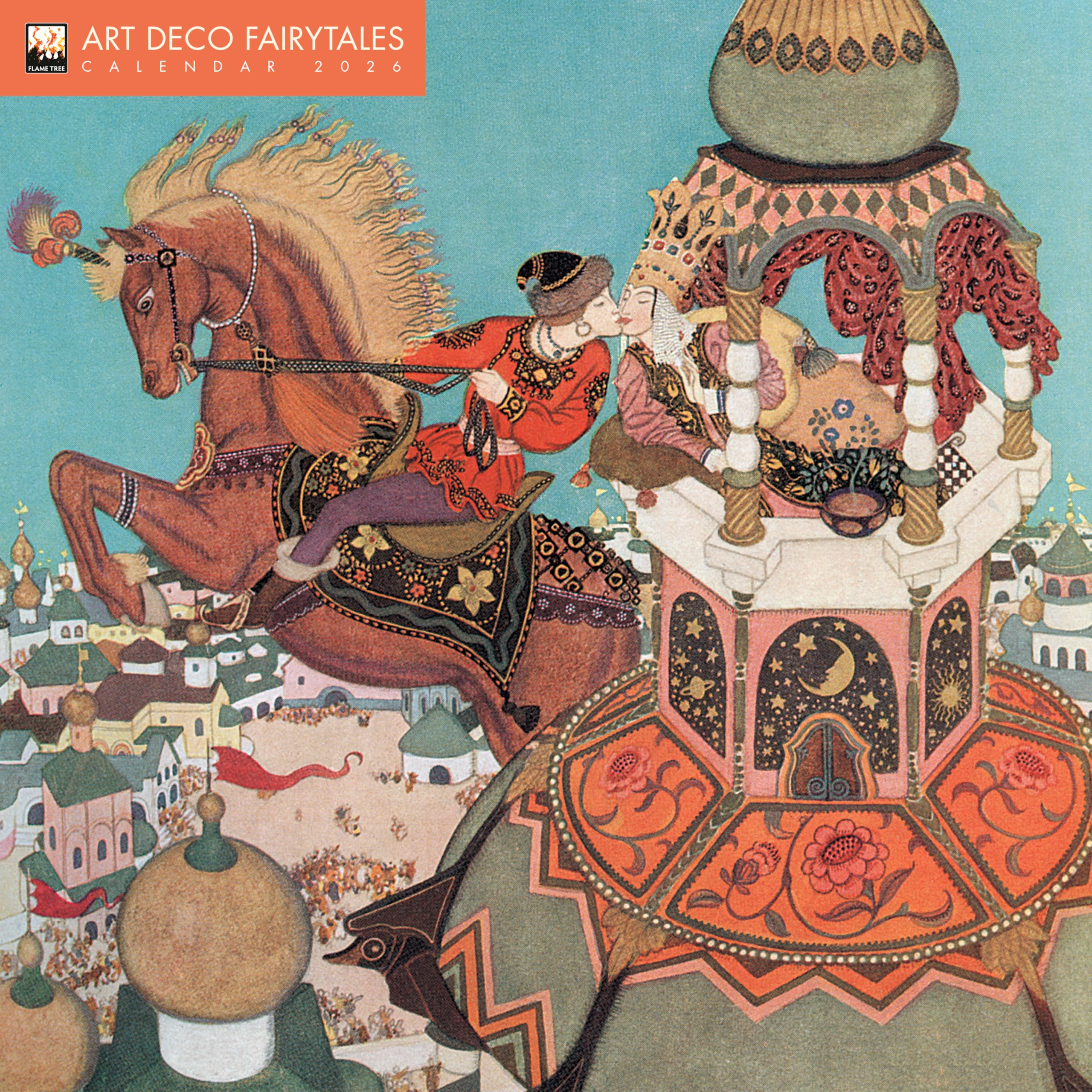 Art Deco Fairytales Wall Calendar 2026 (Art Calendar)
