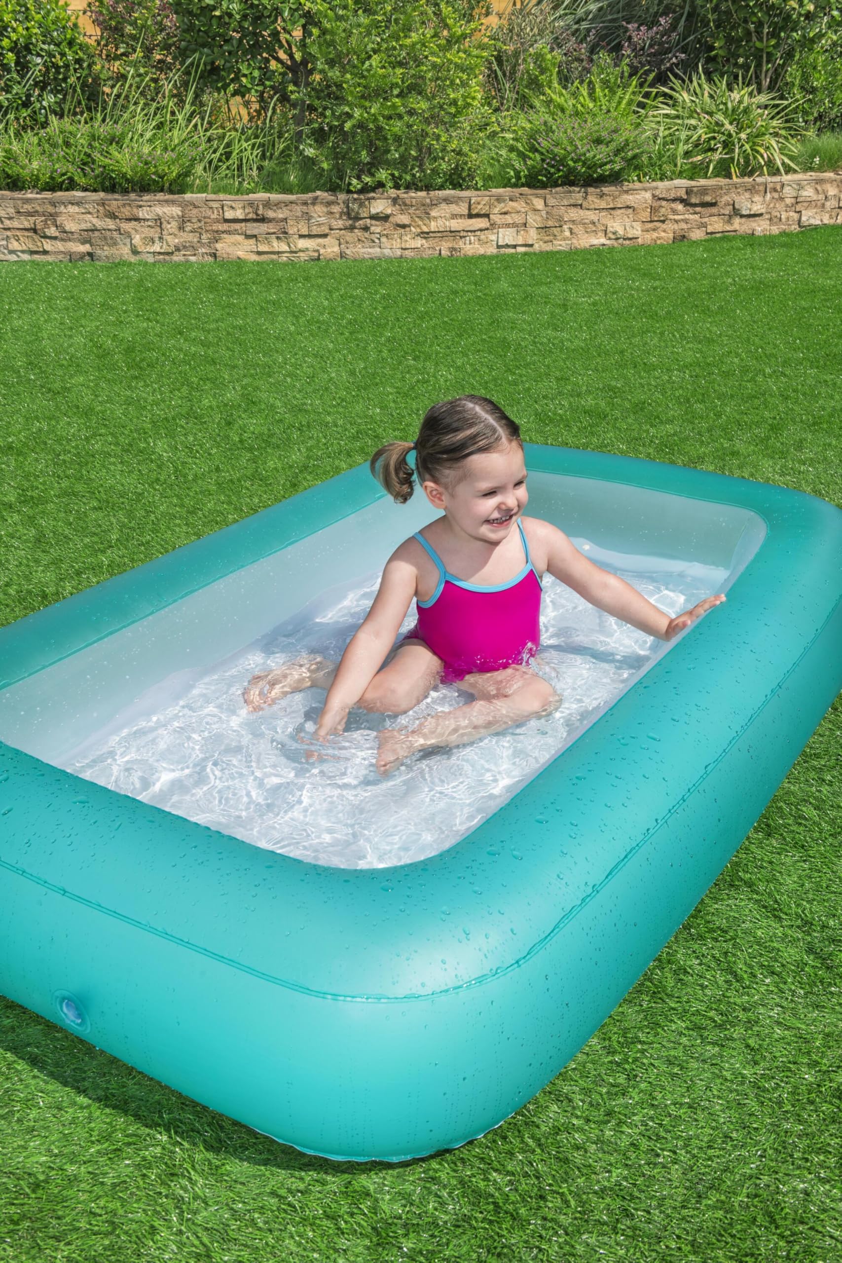 BESTWAY 51115 - Piscina Hinchable Infantil Aquababes 165x104x25 cm